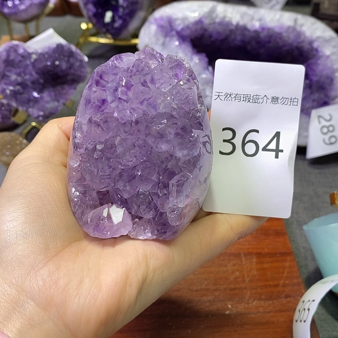 珠宝半成品紫晶未镶嵌