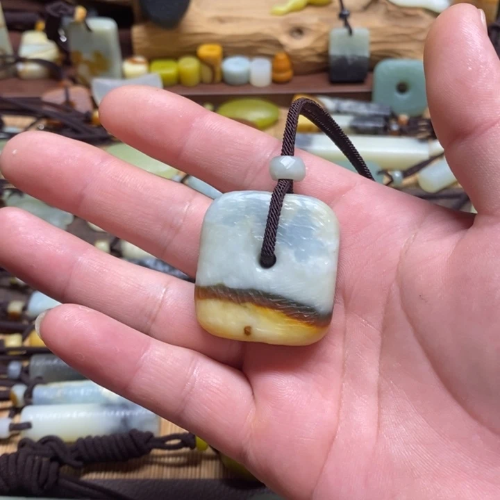 蛇纹石玉挂件未镶嵌～*