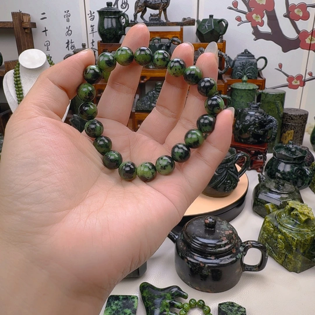 未镶嵌蛇纹石玉藏玉药王石精美茶壶