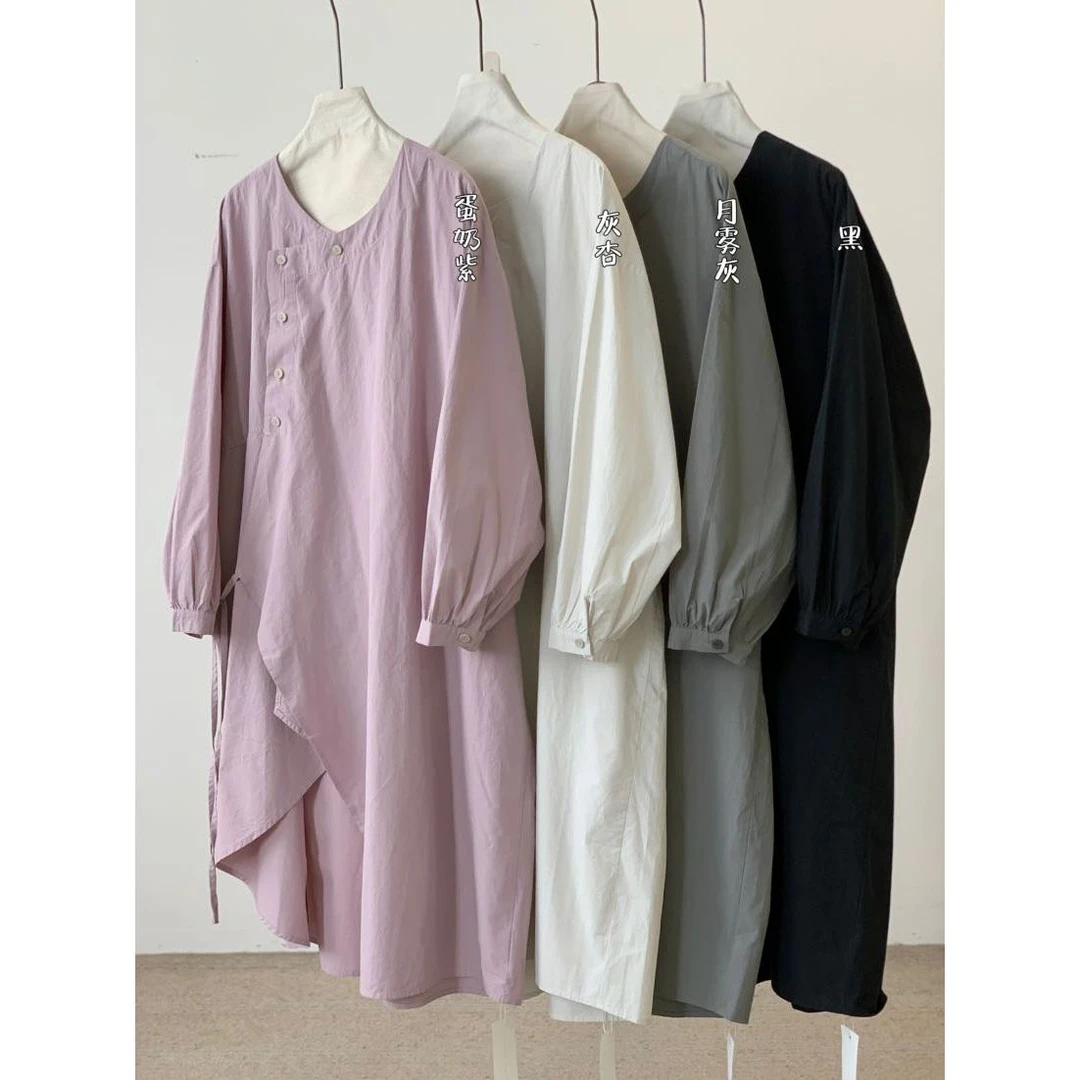 叨叨推荐款 JBJC#825037#侧绑带不规则连衣裙（春季新款）X