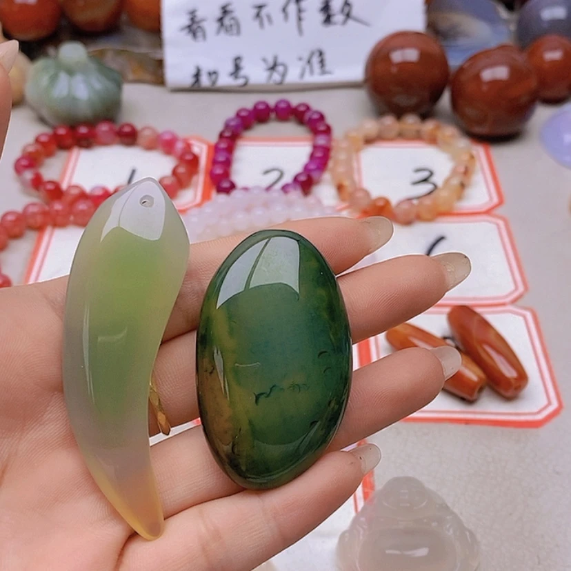 【闪购商品】未镶嵌玛瑙/玉髓珠宝半成品晴****)