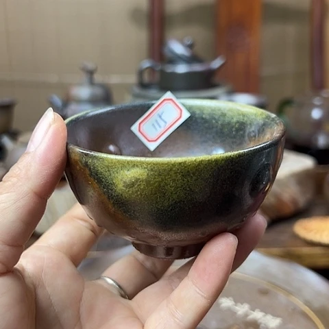 戬谷龙窑柴烧茶杯115