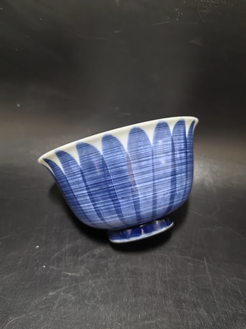 香石青花茶碗01/31手工蓝色陶瓷主人杯手绘