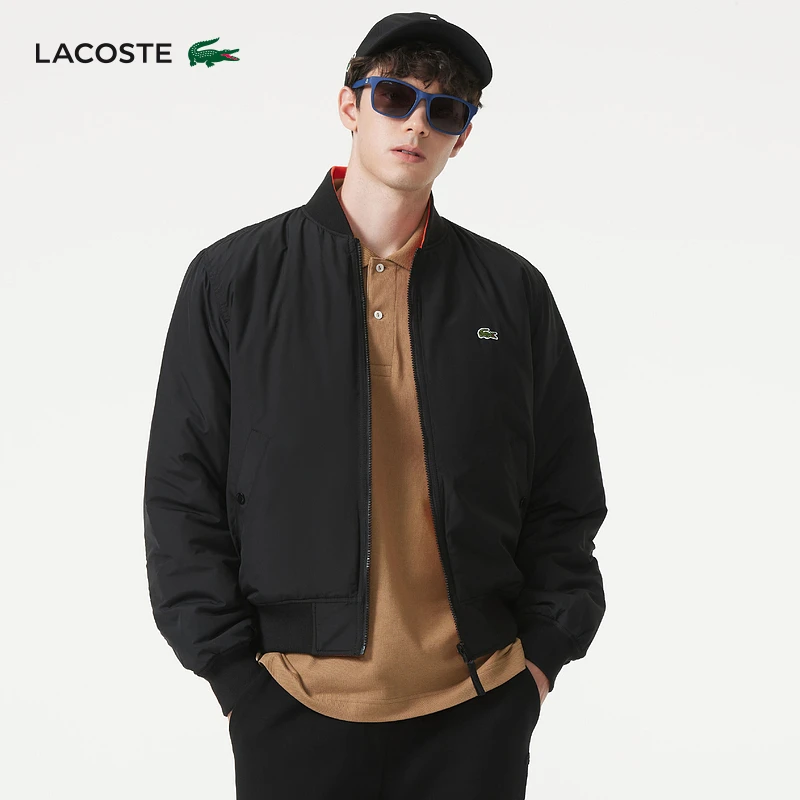 LACOSTE法国鳄鱼男装24年时尚流轻量户外双面穿棉服外套|BH5953