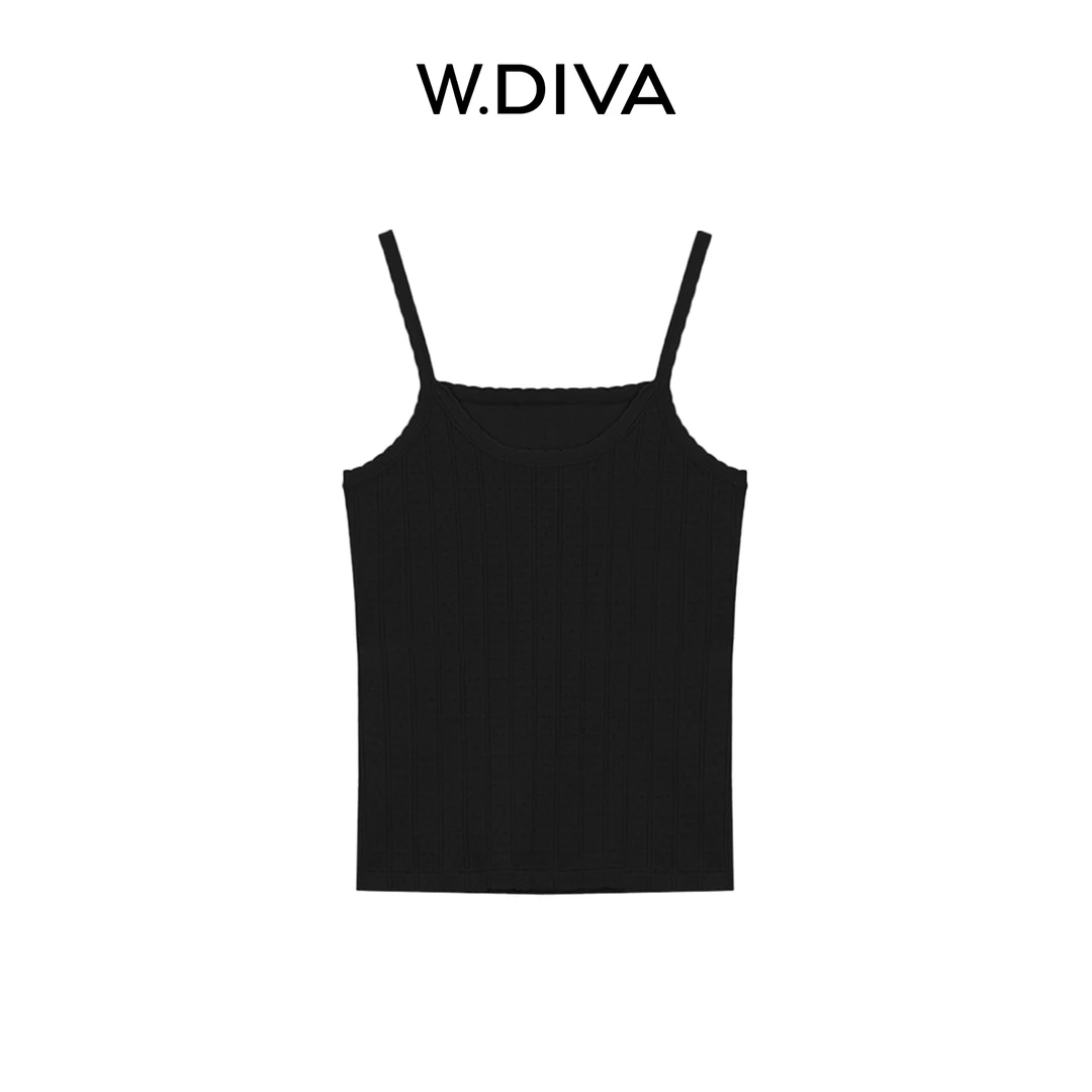 W.Diva【埠影】超细支数高念棉极简休闲百搭吊带背心打底51T121729