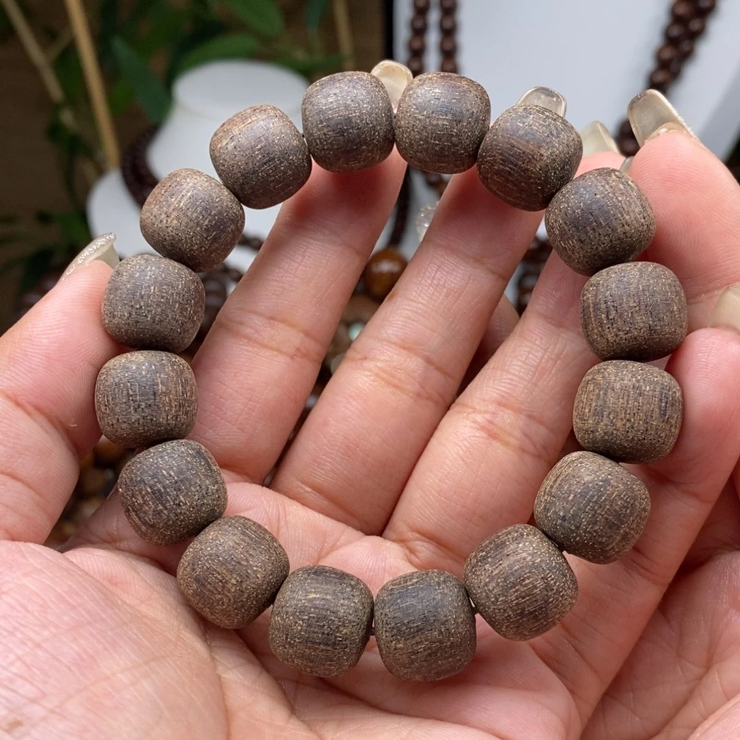 贡木手串/手链贡木1314黑爆星粗抛