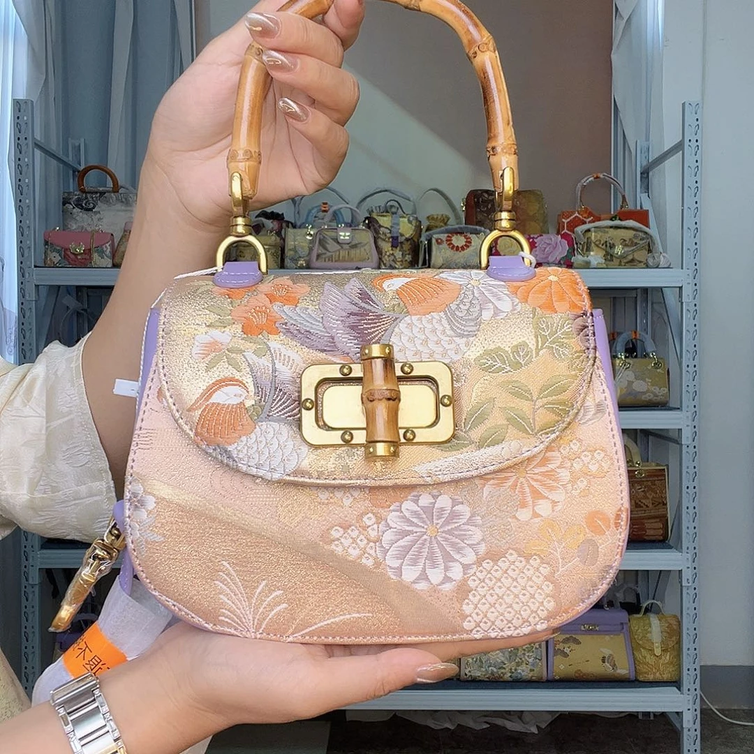 织物桑蚕丝非遗唐锦竹节马鞍