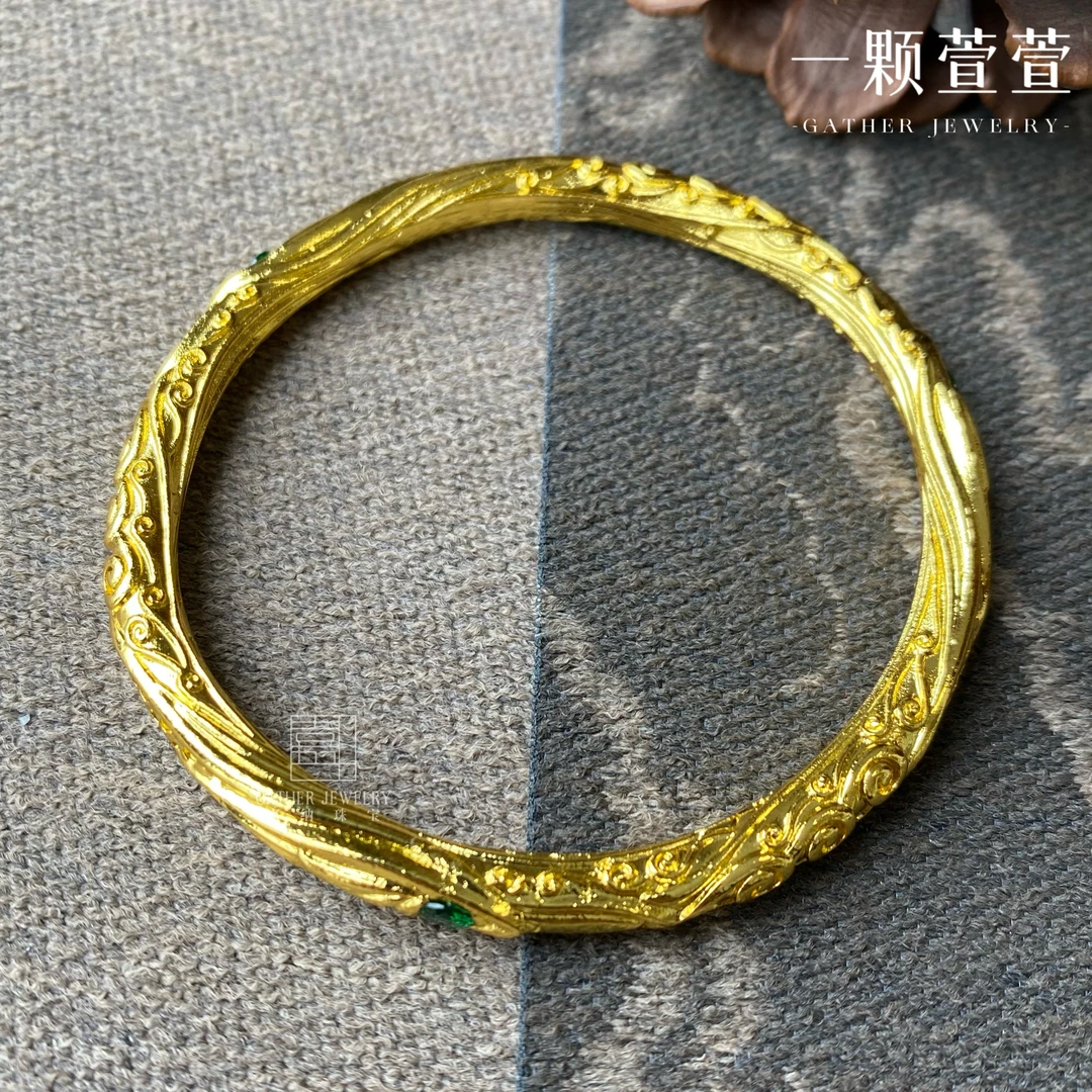 铜合金手镯 【乾坤圈】一颗萱萱古法精美新中式哪吒同款手镯391028