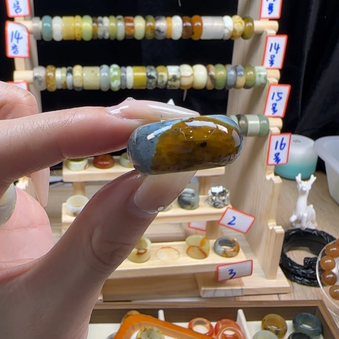 蛇纹石玉岫玉内径17未镶嵌H*I