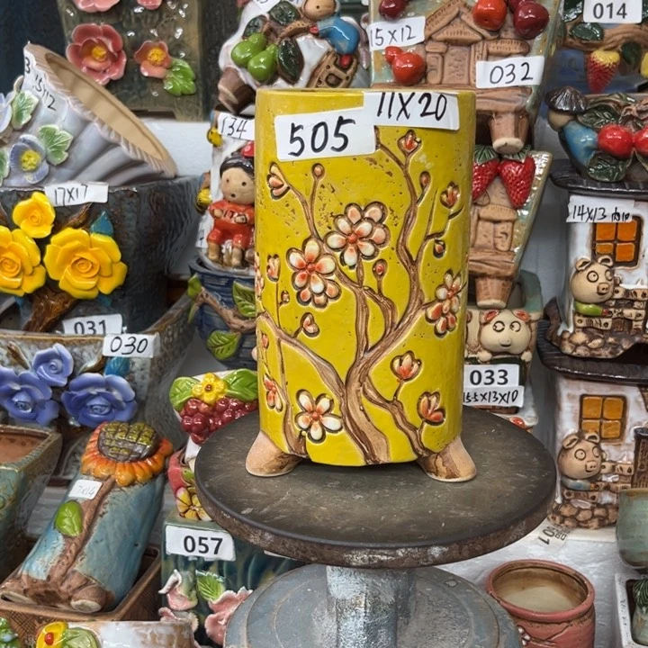 紫砂花盆粗陶材质多肉花盆