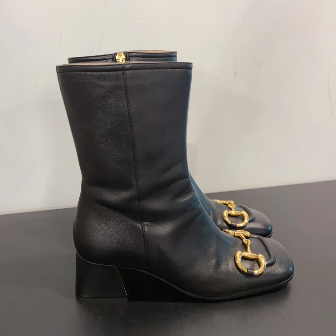 99新 GUCCI/古驰 靴子尺码36.5成色看直播 GSH0761