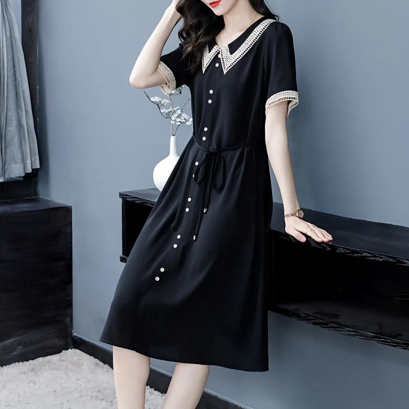 连衣裙女春季胖美人229997