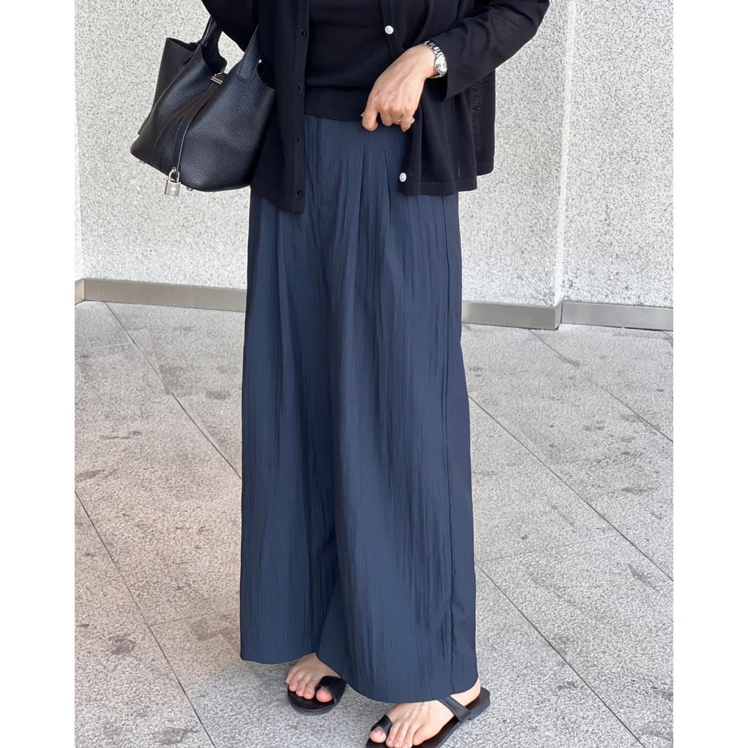 苏子自制【静奢九分裤】小个子夏季气质薄款高腰显瘦垂感直筒裤