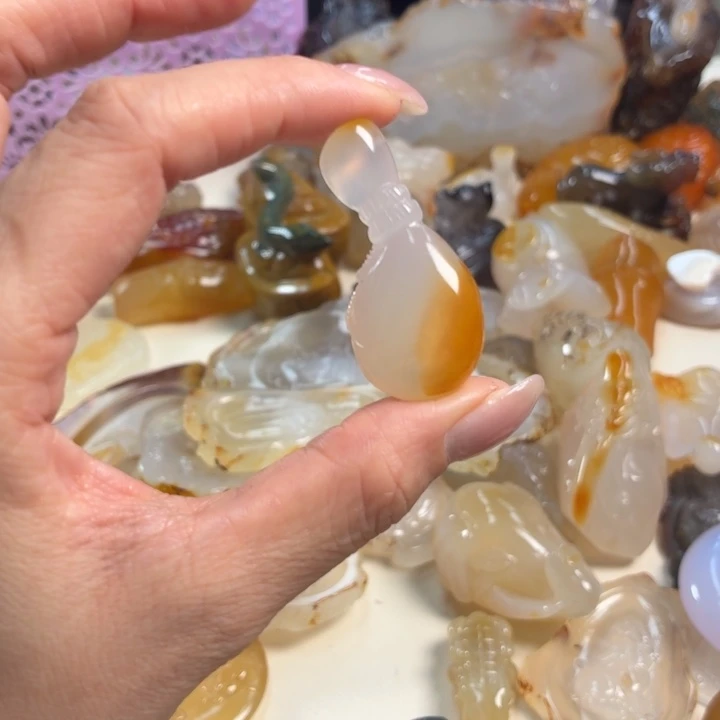 玛瑙/玉髓吊坠(不含链)未镶嵌