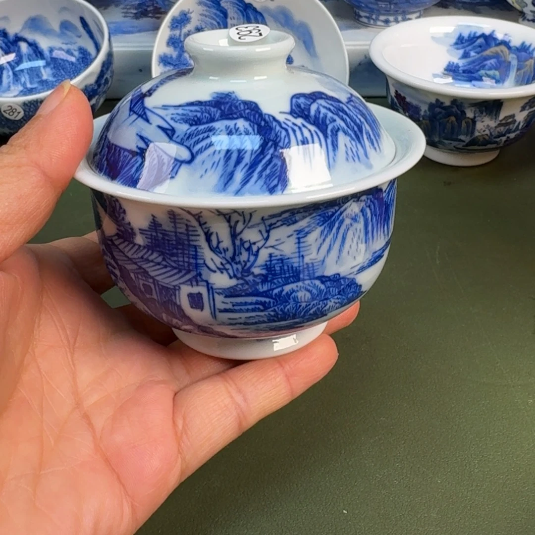 陶景德镇纯手绘茶具圆圆293