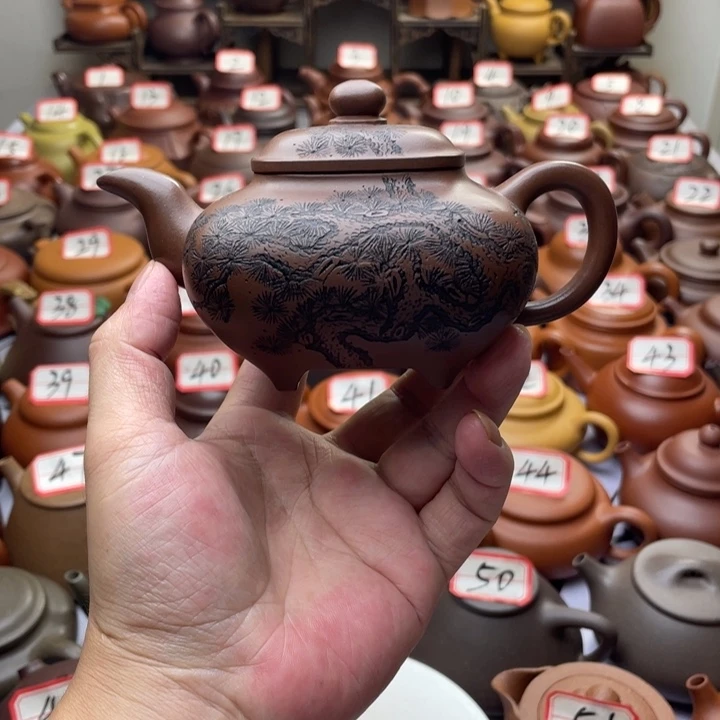 茶壶紫砂宜兴紫砂半手工