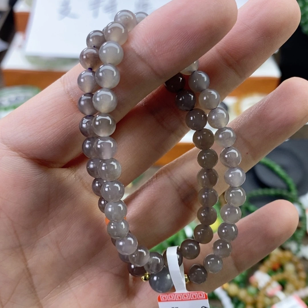 和田玉手串未镶嵌果**丁