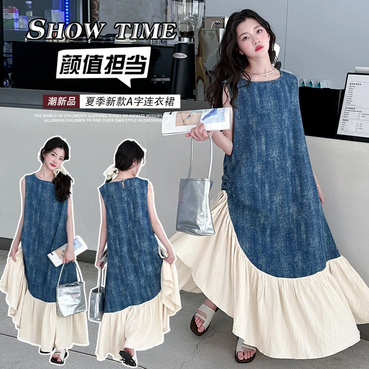 女童连衣裙夏季2025新款洋气儿童夏天背心裙子女大童夏装公主长裙