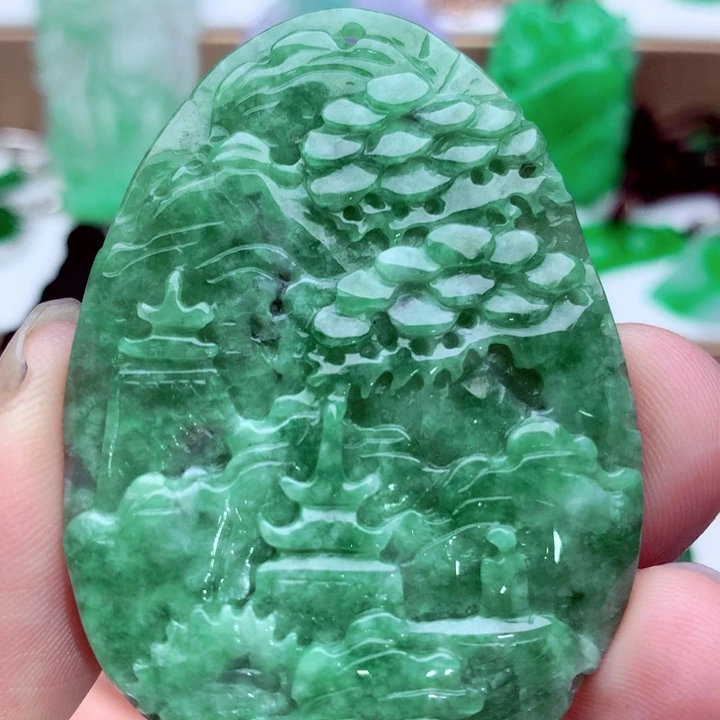 翡翠未镶嵌吊坠(不含链)