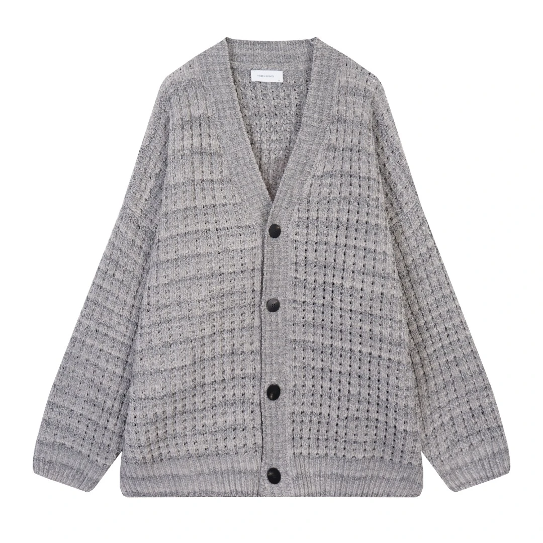 雪尼尔日系极简毛衣开衫3313