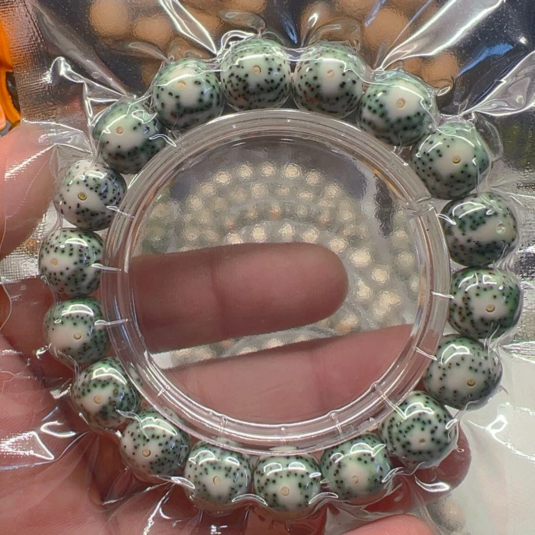 星月菩提手串A**.12-13绿包白