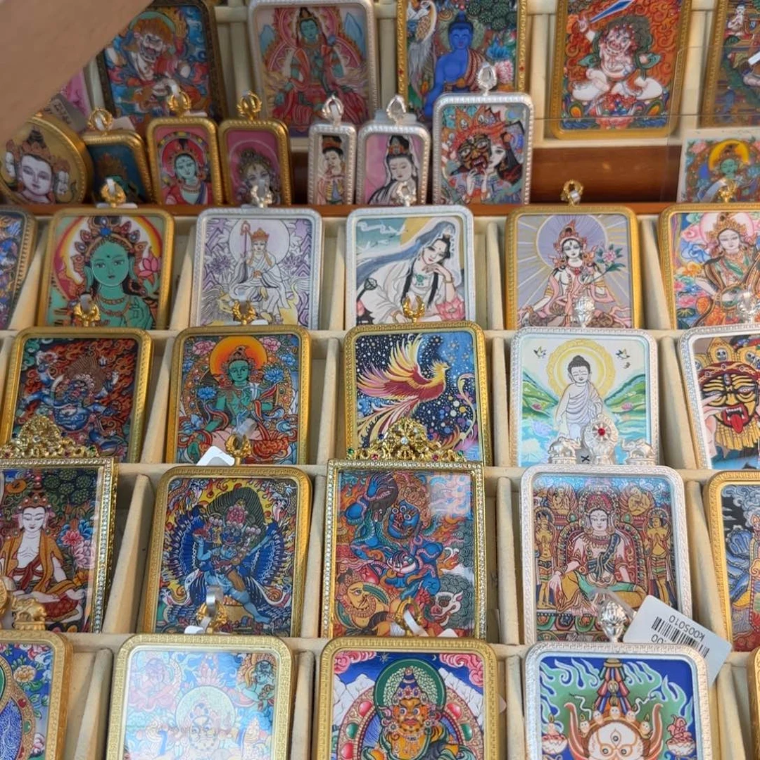 吊坠古祥手绘唐卡