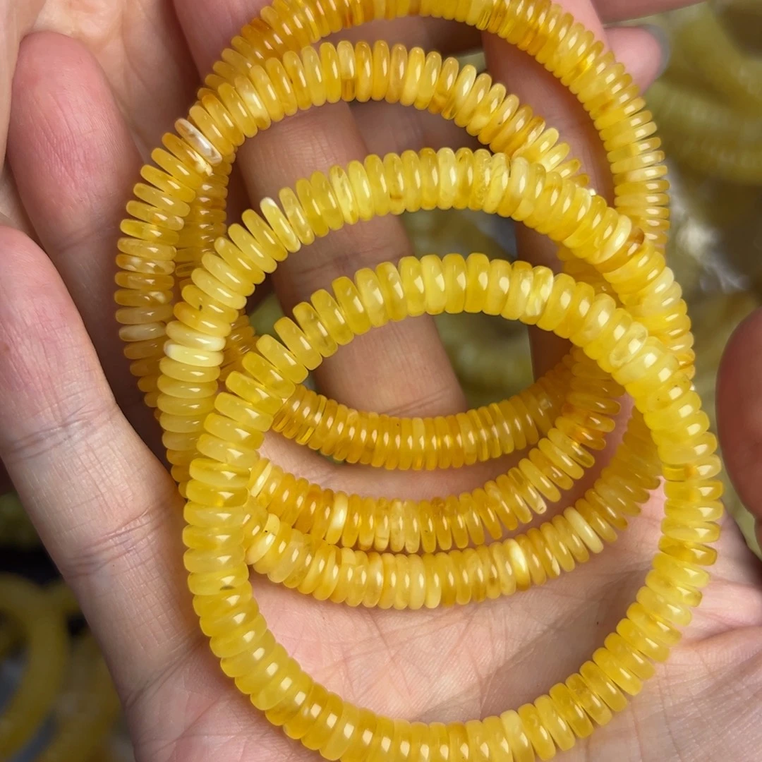 琥珀未镶嵌手链7mm多样发其一004