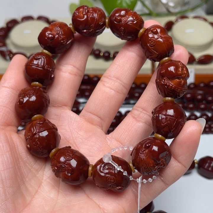 手串/手链橄榄核大****沙精品玉化
