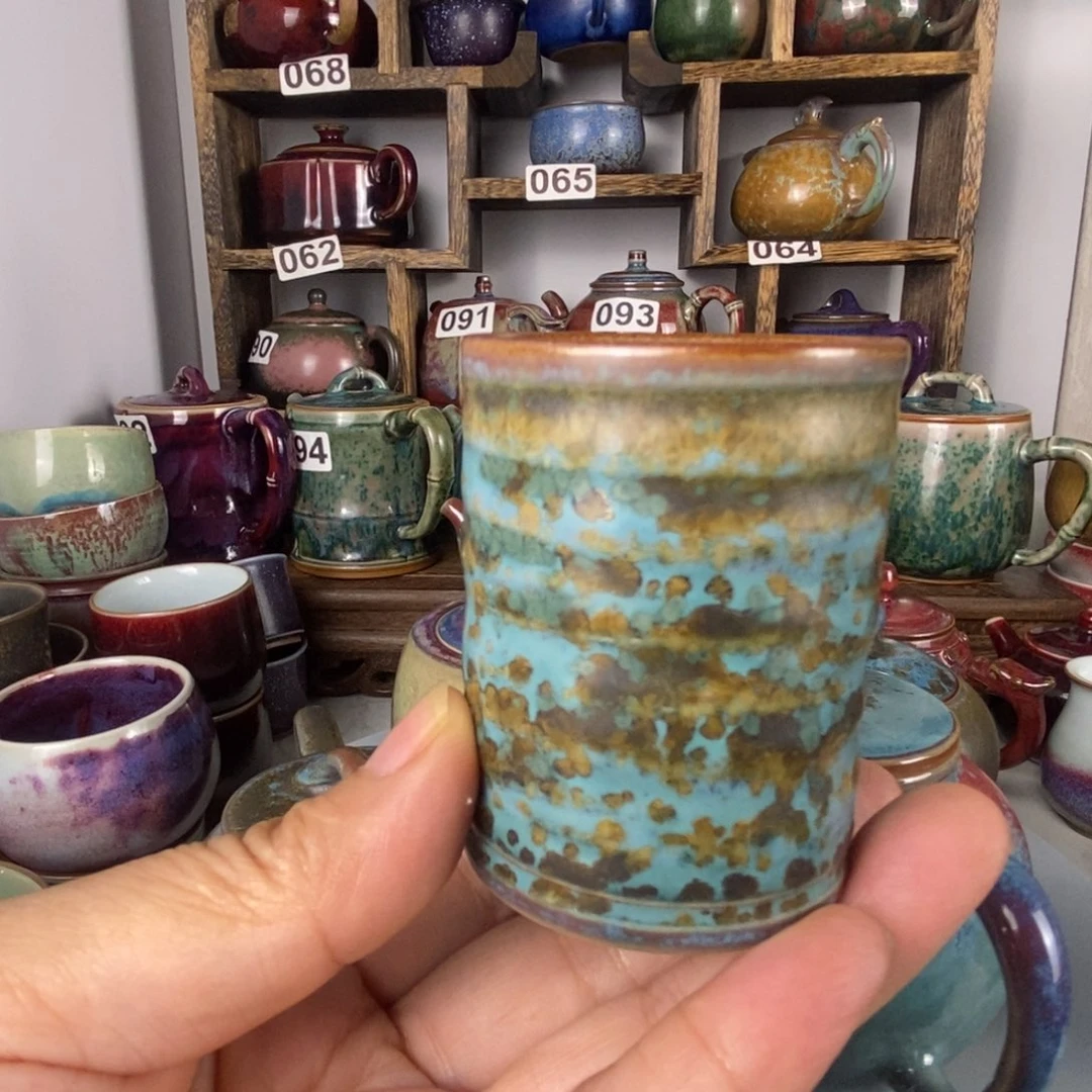 中国神后钧瓷茶具瑕疵处理