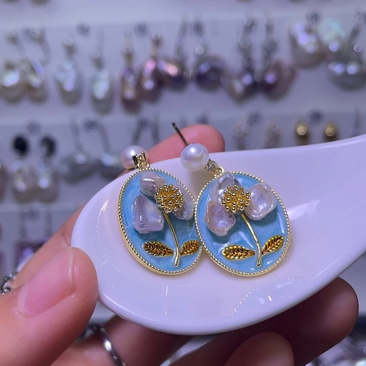 恬***麻合金淡水珍珠颈饰34