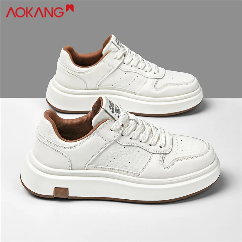 Aokang/奥康官方旗舰官网正品男鞋冬季小白鞋男款板鞋男式休闲鞋