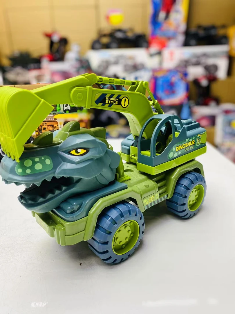 26CM超大号恐龙玩具车三角龙挖掘车宝宝男孩2-6岁【两款随机发