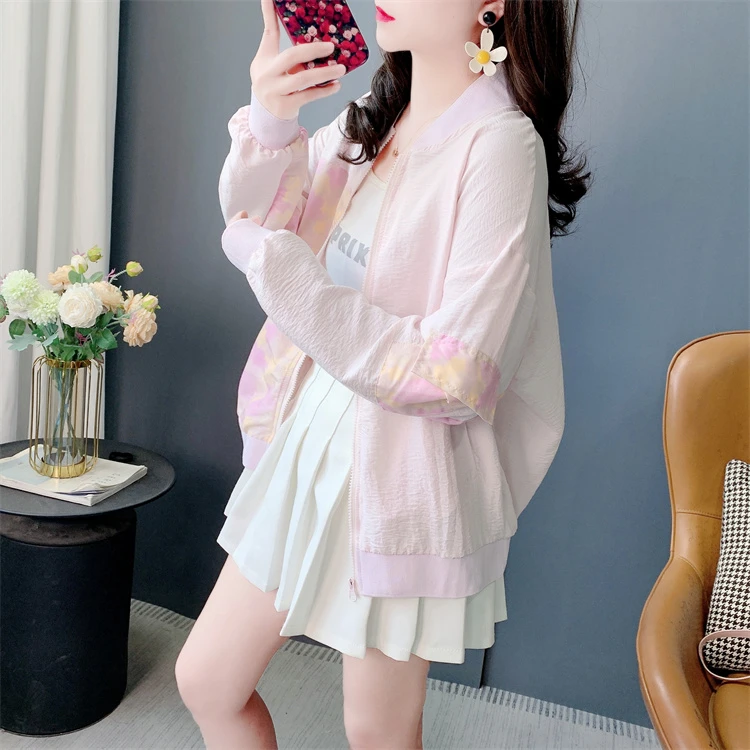 夏季薄款防晒衣外套女2025新款宽松百搭时尚透气户外学生开衫上衣