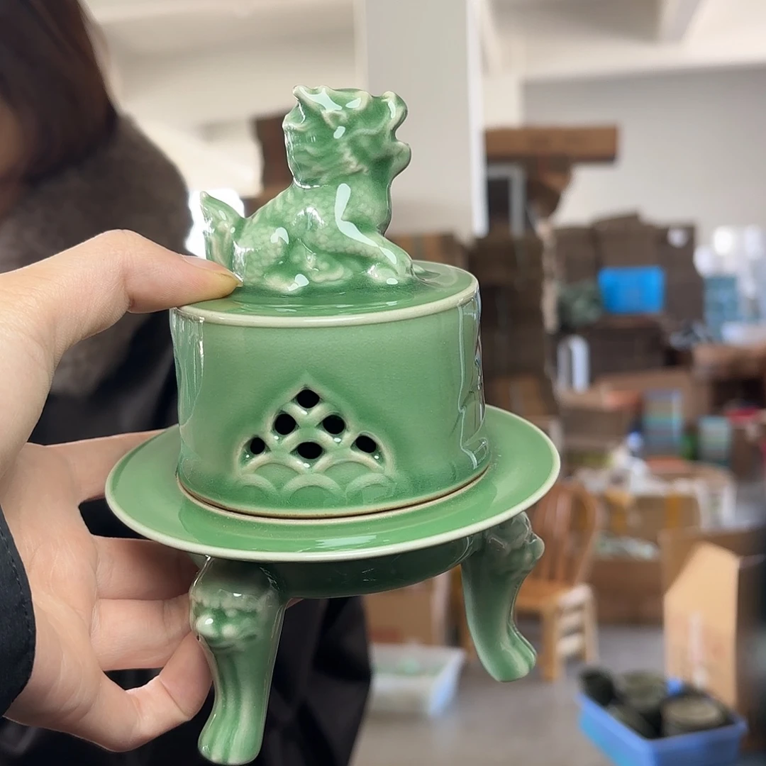 龙泉云间青瓷小米茶器