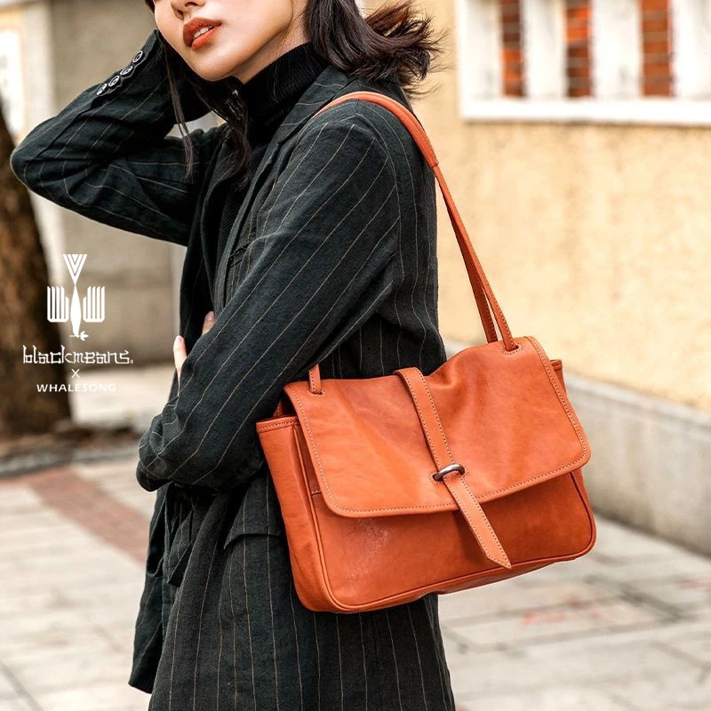 真皮女包2025新款裘平替头层牛皮大容量托特复古网红百搭通勤女包