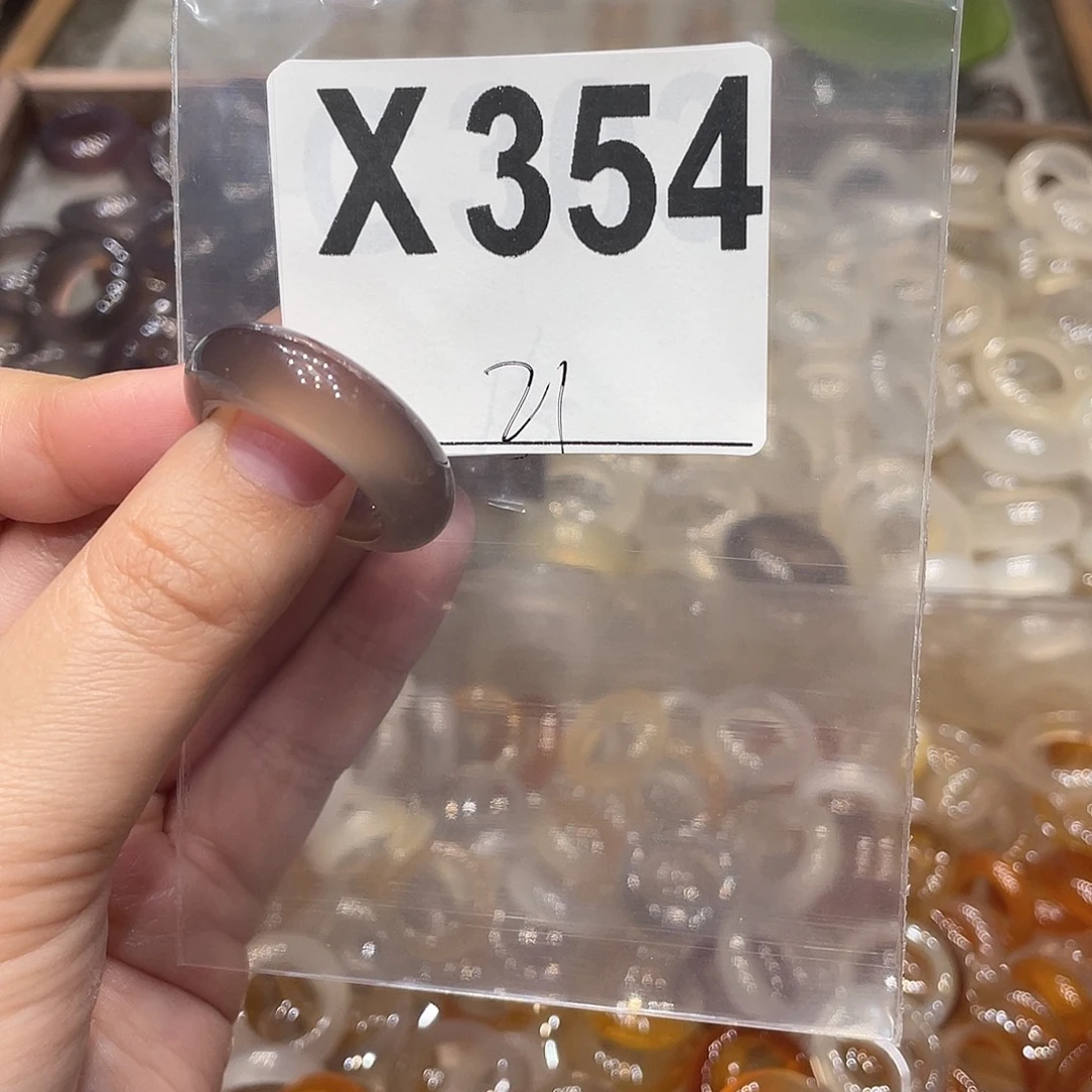 玛瑙/玉髓未镶嵌戒指354