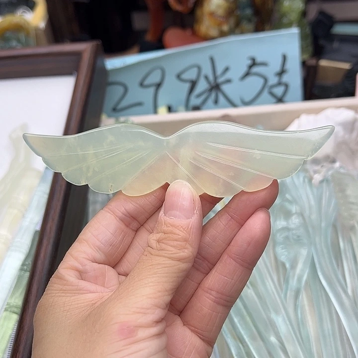 蛇纹石玉未镶嵌发簪