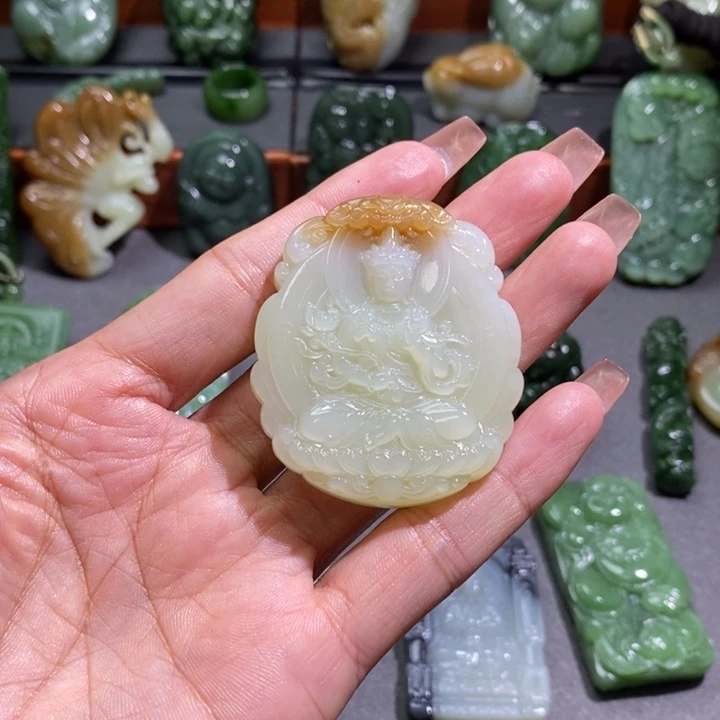 未镶嵌和田玉挂件永**步