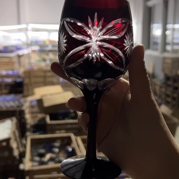 平底款水晶玻璃微瑕一个