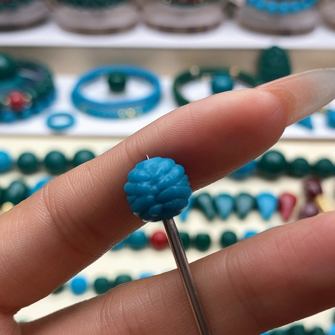 颈饰琉璃暴力蓝佛手珠