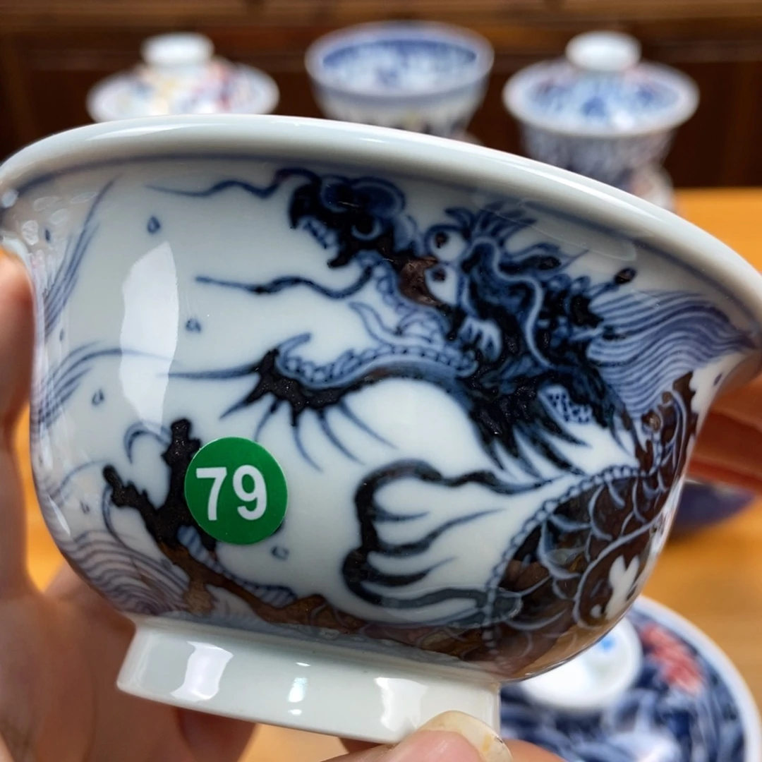 手绘现代茶具非古董
