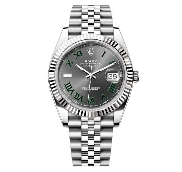 99新 Rolex/劳力士 日志126334灰盘绿萝24年全套