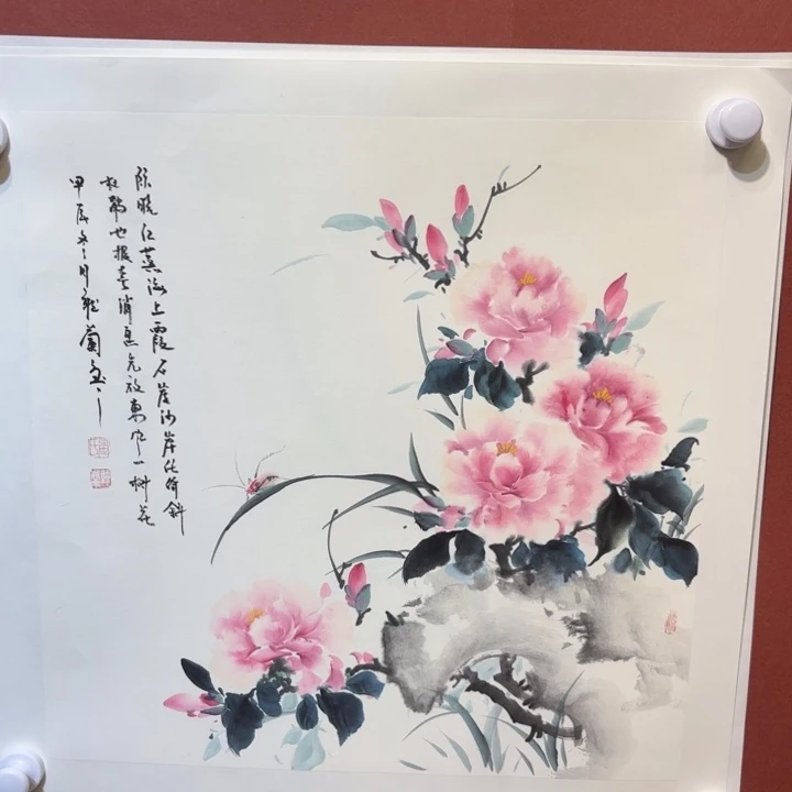 国画听兰老师花鸟