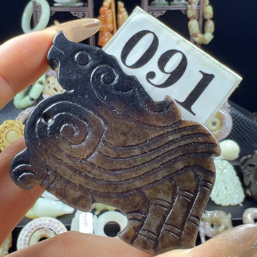 和田玉未镶嵌挂件