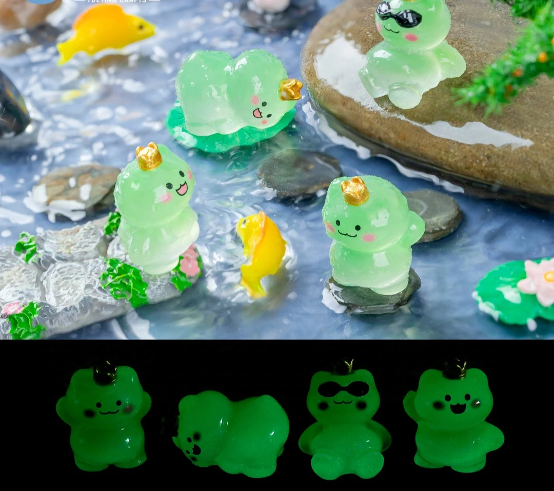 创意夜光小青蛙摆件（一套四个）全场两单包邮