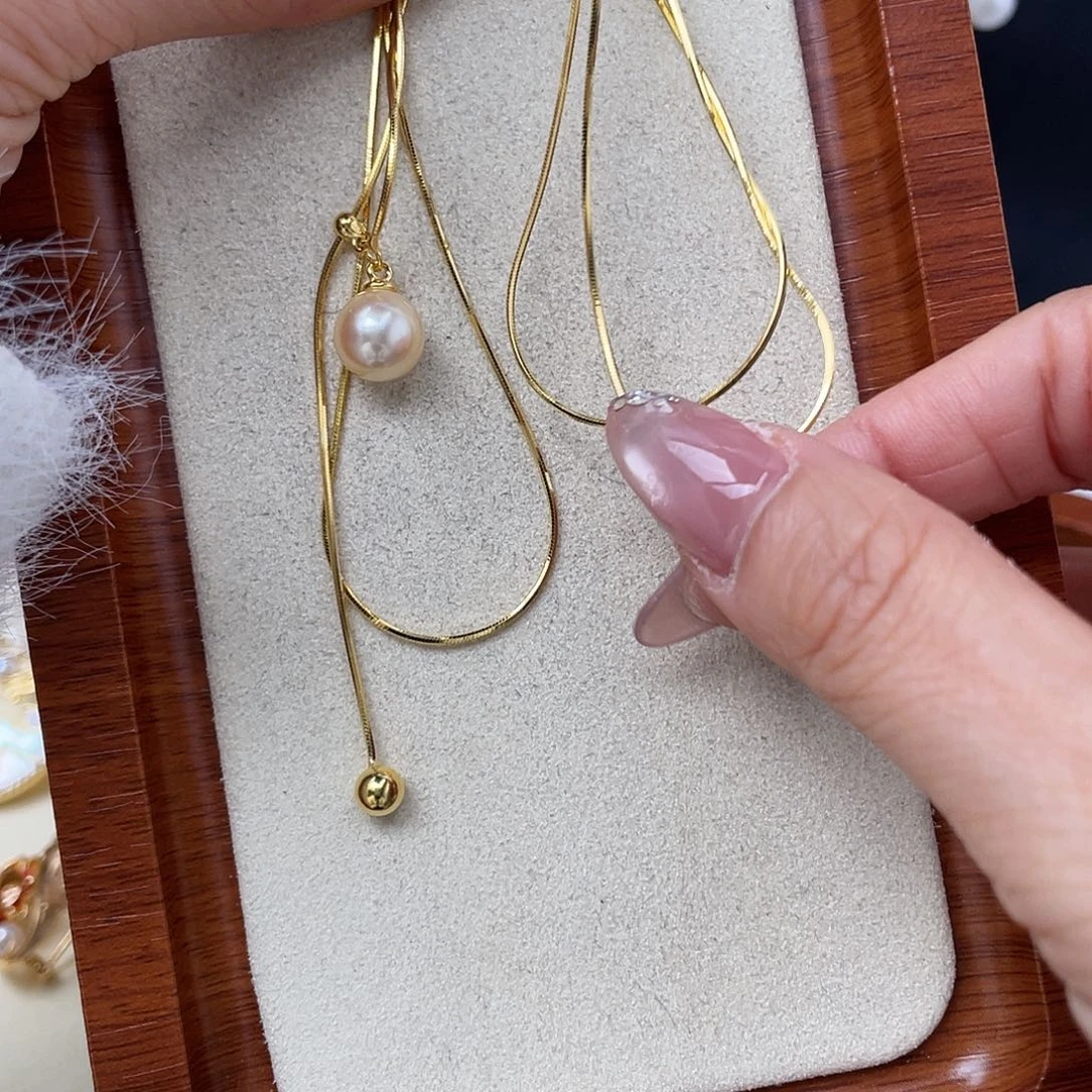 颈饰海水珍珠银S925镶嵌