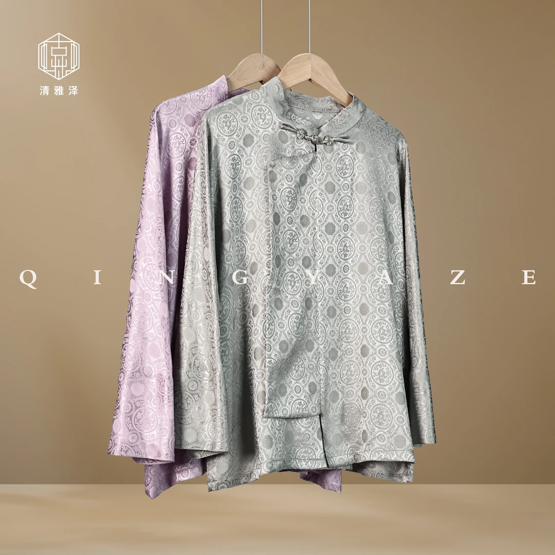 夔龙纹！桑蚕丝提亮新中式上衣！GZ4590