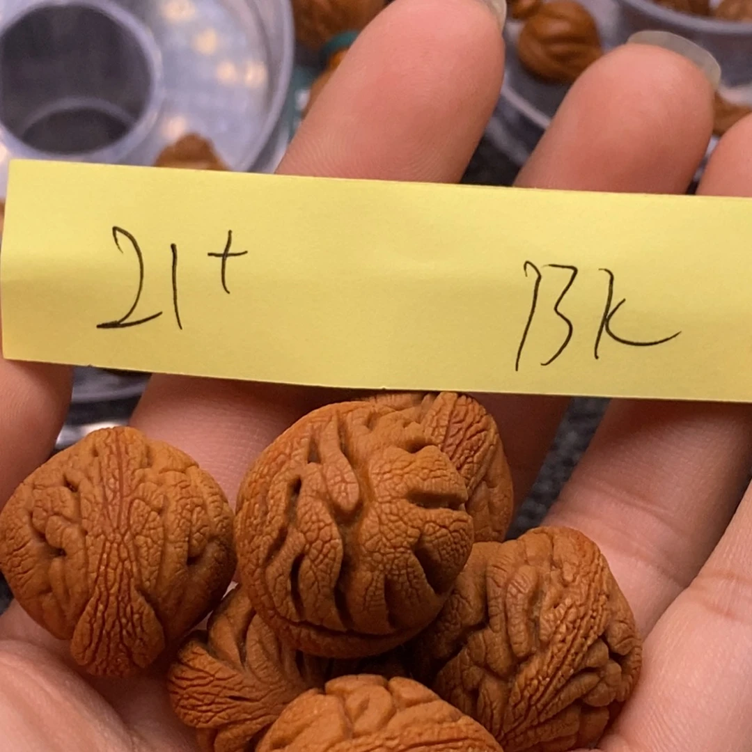 秦岭山脉龙纹桃核单圈