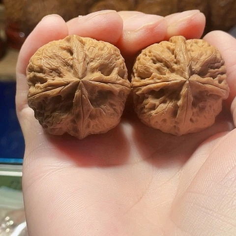 把件文玩核桃骰子手捻四棱33带彩