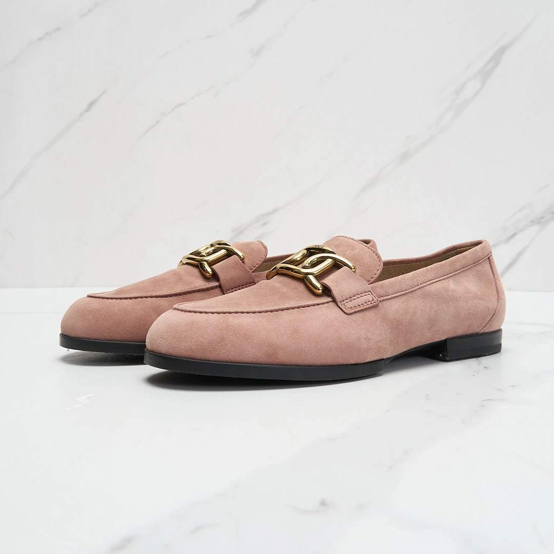 Tod’s女士老钱风翻毛皮乐福鞋TSGS00188